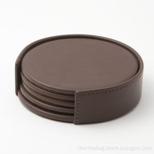 Leather Desk Set, Made of Leather